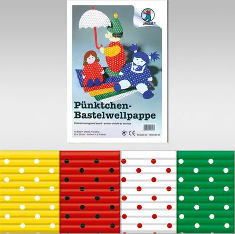 URSUS Wellkarton 23x33cm 10400099 farbig ass. 10 Blatt
