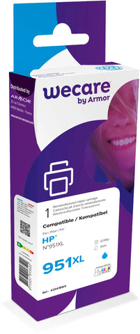 WECARE Tinte 951XL rebuilt cyan CN046AEWE zu HP OJ Pro 8100 30ml