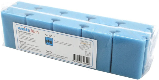 WEITACLEAN Padschwamm 95x70x43mm 5028020 blau, kratzfrei 10 Stück
