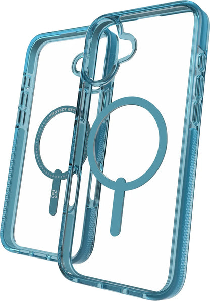 ZAGG Santa Cruz Cases Snap Apple 702315059 iPhone 16 Plus,Retro Blue