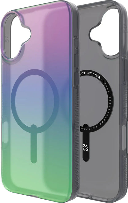 ZAGG Milan Cases Snap Apple 702315115 iPhone 16 Plus,Raven Feather