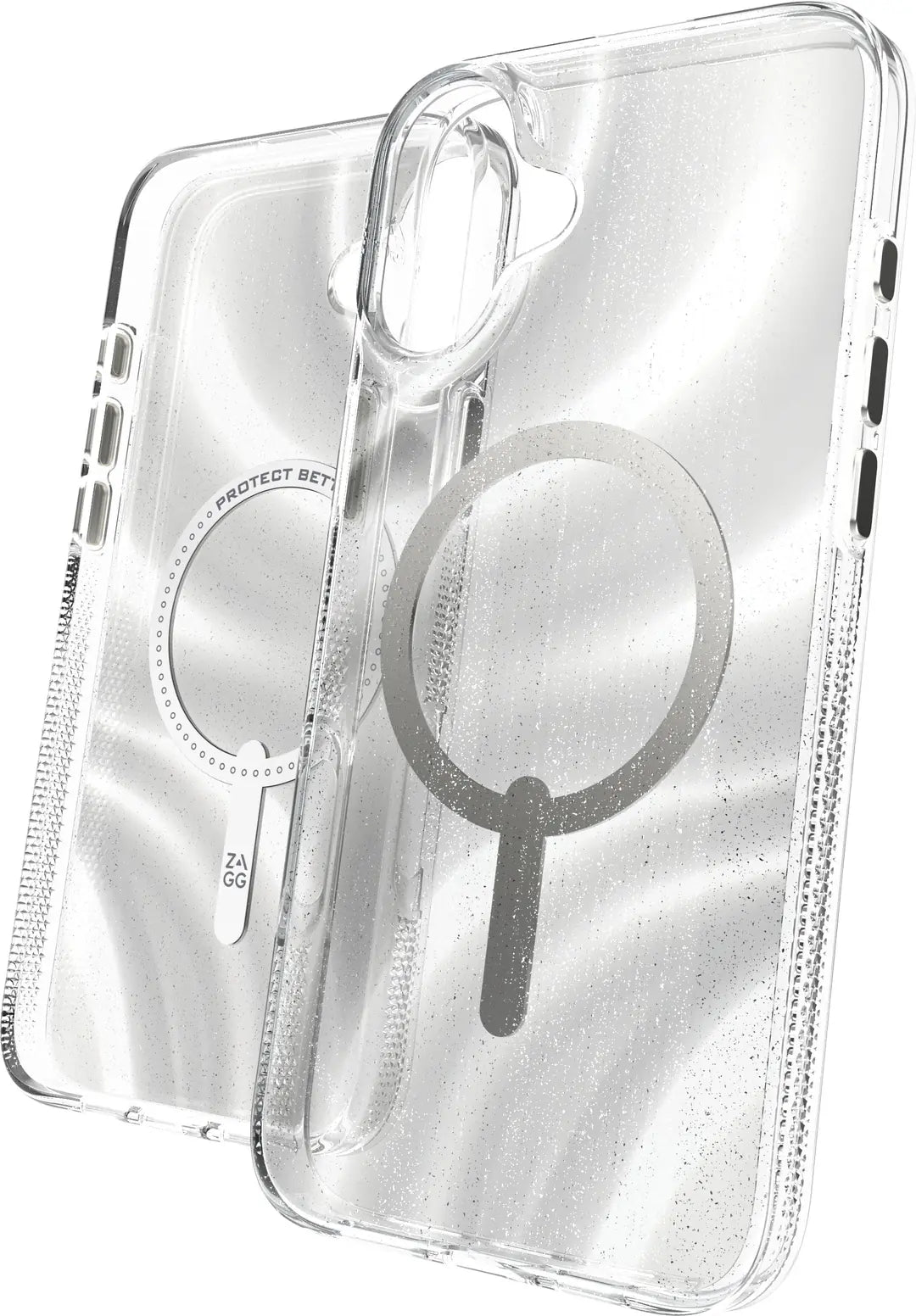 ZAGG Milan Cases Snap Apple 702315119 iPhone 16 Plus,Swirl Glitter