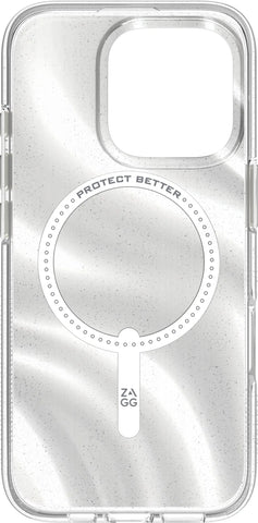 ZAGG Milan Cases Snap Apple 702315120 iPhone 16 Pro,Swirl Glitter