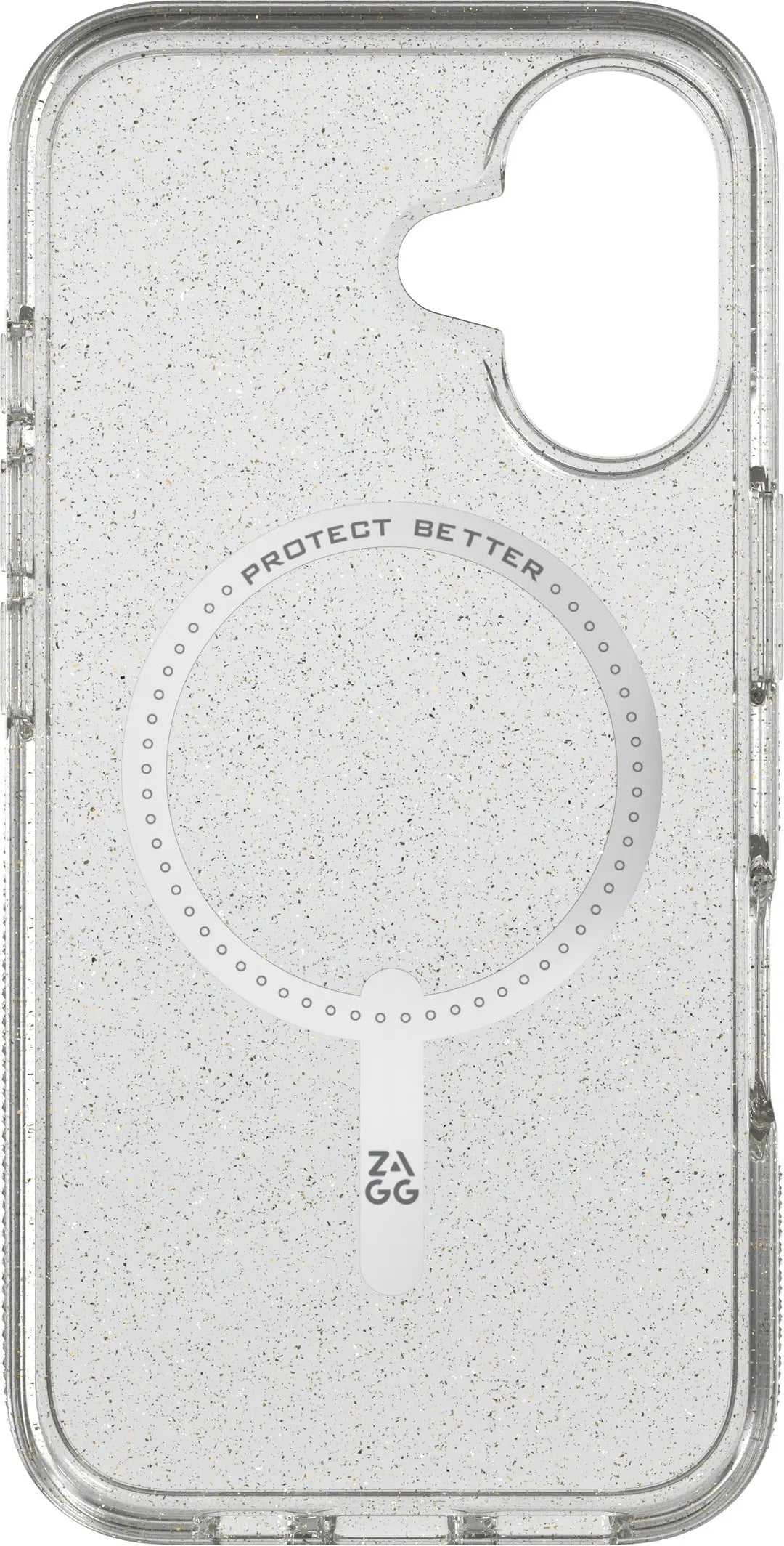 ZAGG Milan Cases Snap Apple 702315126 iPhone 16,Gold Glitter