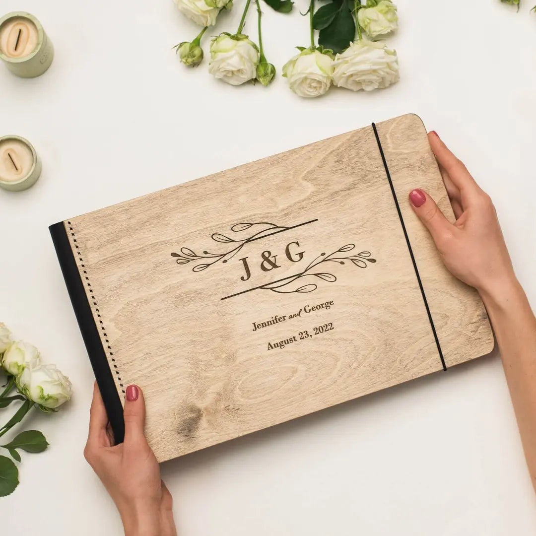 natural leather photo book 