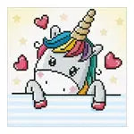 Diamond Painting Einhornbaby