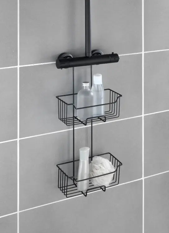 Thermostat-Dusch-Caddy Milo 2 Etagen schwarz