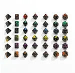 Würfel - oblivion - rot - 7er Beutel