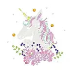 Diamond Painting Verträumtes Einhorn