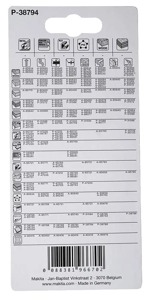 
          3 Karbid- Stichsägeblätter
          P-38794
        