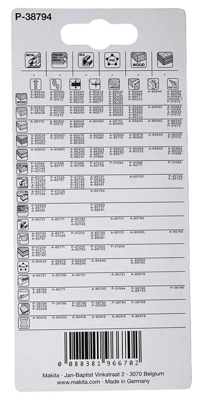 
          3 Karbid- Stichsägeblätter
          P-38794
        