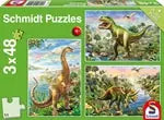 Abenteuer mit den Dinosauriern 3x48 Teile