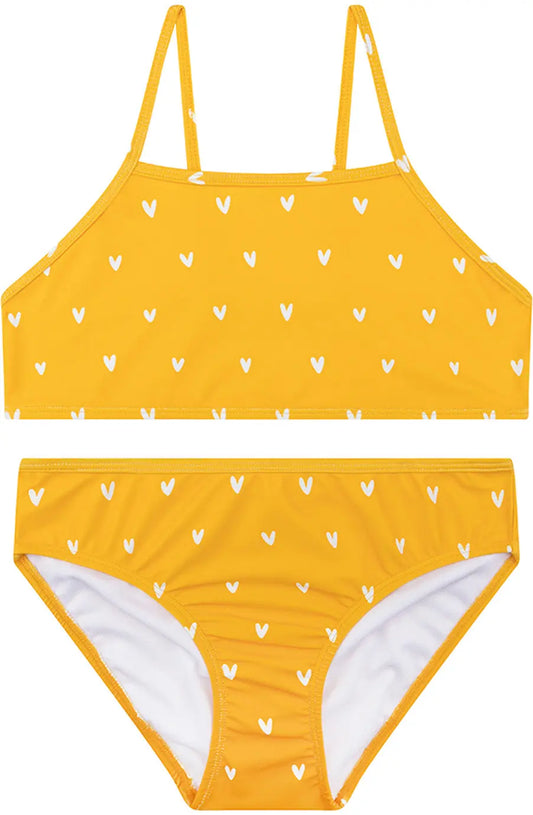 Swim Essentials | Bikini Mädchen 86/92 | Orange Hearts