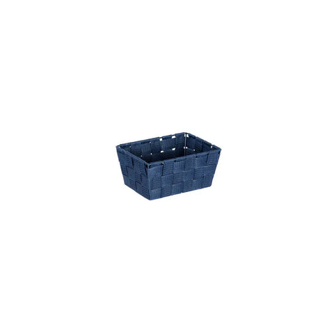 Wenko - Adria Mini Long Basket Dark Blue - Sleek Bathroom Organizer 🛁💙