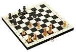 Schach-Backgammon-Dame-Set - Feld 44 mm