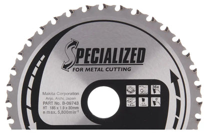 
          SPECIALIZED Sägeblatt 185/30 für Metall-Trennsägen
          B-09743
        