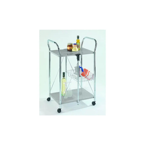 Wenko - Kitchen Cart Sunny Silver - Stylish Storage Solution for Your Home! 🥳✨