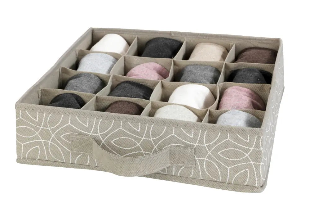 Sortierer 16 Fächer Balance taupe/design