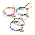 DIY - Papierperlen und Armbänder golden