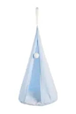 Babypuppe mit Schaukelzelt blau 35cm SV