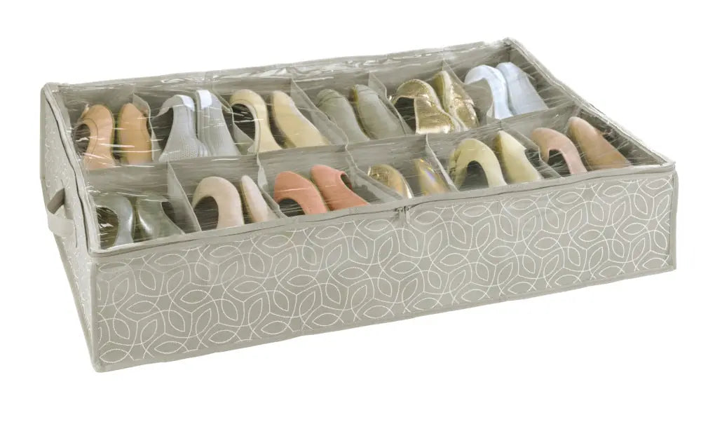 Unterbettkommode für Schuhe Balance taupe/design