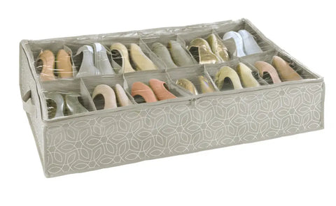 Unterbettkommode für Schuhe Balance taupe/design