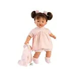 Babypuppe Vera brünett rosa 33cm