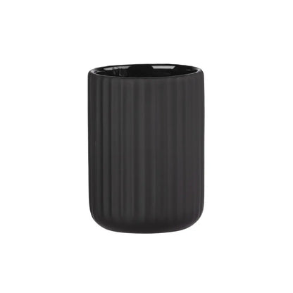 Wenko - Toothbrush Cup Belluno Black - Elegant Bathroom Accessory 🖤✨