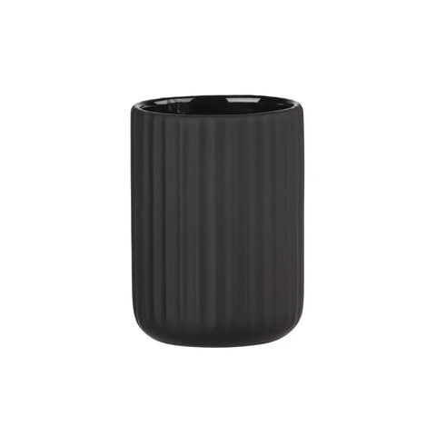 Wenko - Toothbrush Cup Belluno Black - Elegant Bathroom Accessory 🖤✨