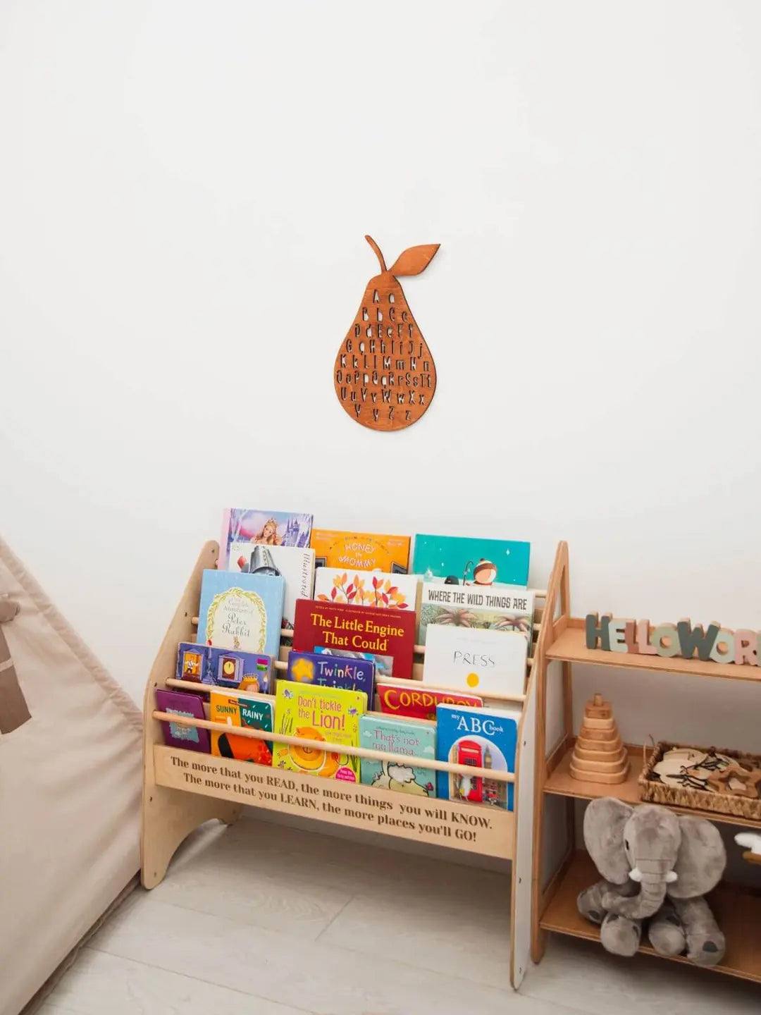 alphabet wooden wall letters