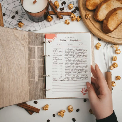 book for special recipe 