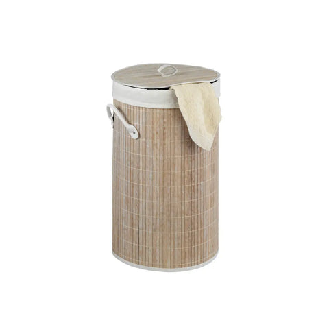Wenko - Bamboo Laundry Basket Round Chic Storage Solution 🧺✨