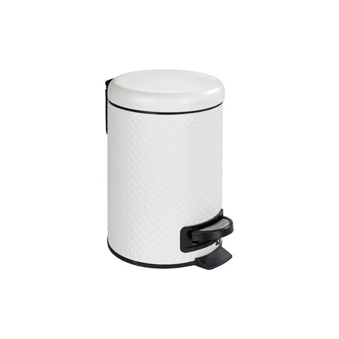 Wenko - Punto Cosmetic Pedal Bin 3L White - Stylish & Practical Essential 🗑️✨