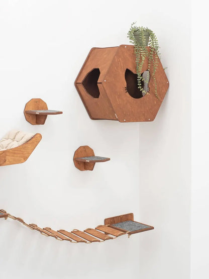 cat wall mounted bed