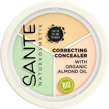 Sante - Corrector de maquillaje - Alta cobertura con Aceite de Almendras Orgánico 🌿✨