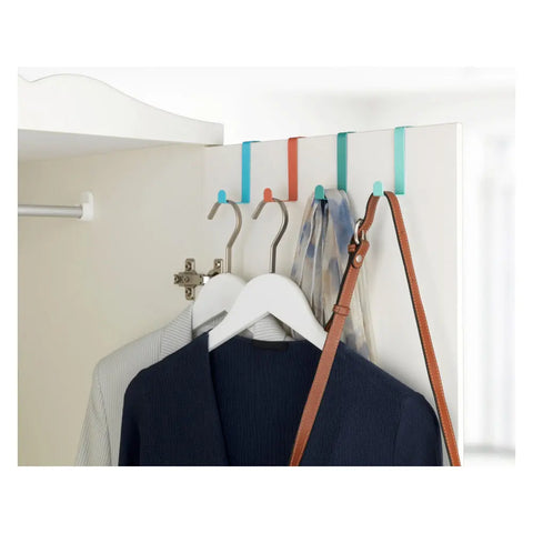 Wenko - Vibrant Door Coat Hooks, Set of 4 - Add Color and Style! 🎨🧥