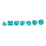 Würfelset RPG Moonstone türkis