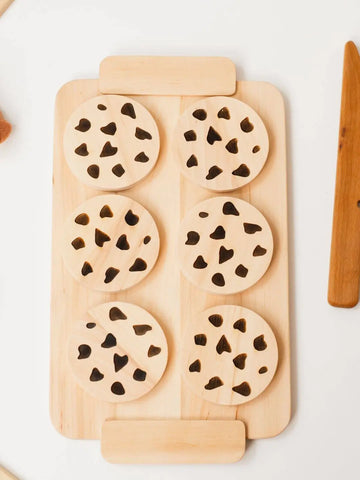 wooden play cookies