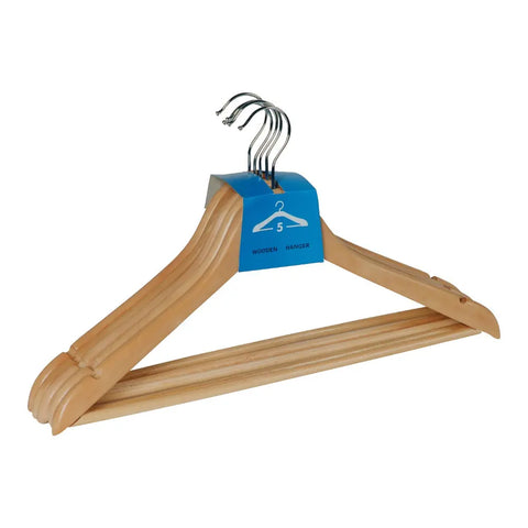 Wenko - Eco Wooden Hangers Set - Organize in Style! 🪵✨