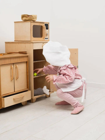 wooden toy fridge