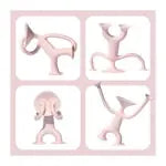 Oogi Jr. Elastisch Spielfigur rosa (MQ6)