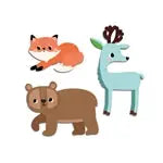 Sticker für die Kleinen Waldtiere