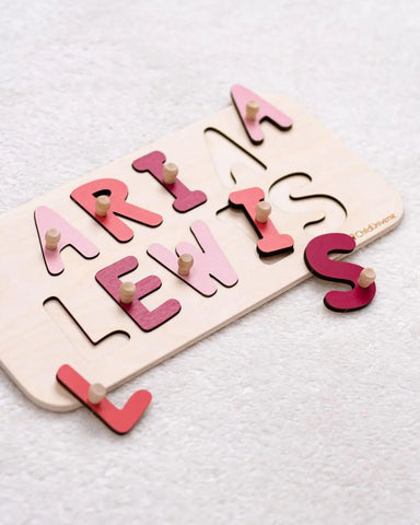 wooden double puzzle 