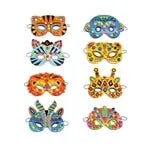DIY - Mosaik Masken Dschungeltiere