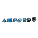 Würfelset RPG Two Tone blau/schwarz