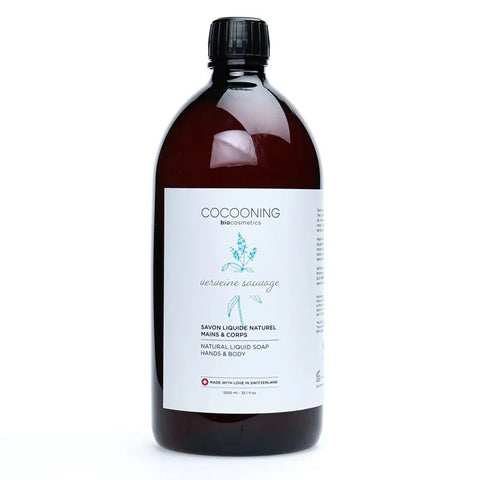 Cocooning Biocosmetics - Natural Liquid Soap Lavender 1L 🌸💧 - Gentle Clean & Calming Aroma!
