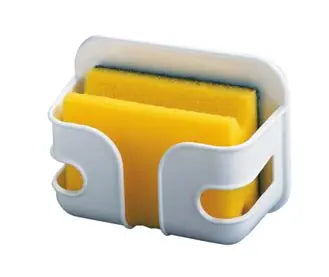 Schwammbox mit Topfreiniger weiss