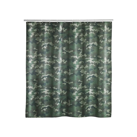 Wenko - Camouflage Polyester Shower Curtain - Refresh Your Style 🚿🌿