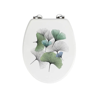 Wenko - WC Seat Ginkgo MDF/Bamboo - Stylish Comfort for Your Bathroom 💚🚽