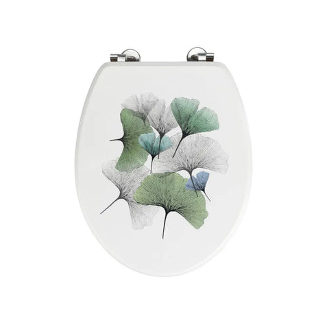 Wenko - WC Seat Ginkgo MDF/Bamboo - Stylish Comfort for Your Bathroom 💚🚽